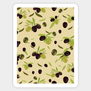 Olives pattern texture Sticker